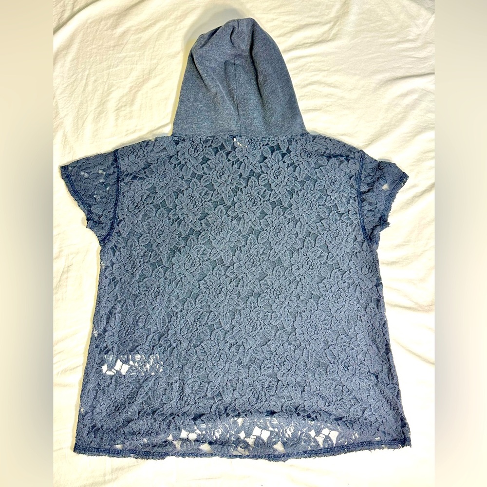 Hollister hoodie tee-shirt size L blue new with tag